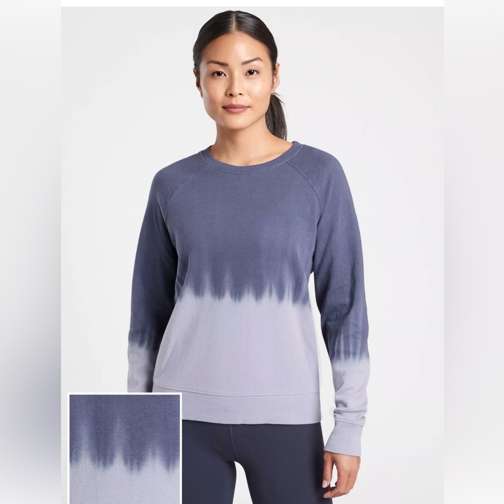 Athleta Sundown Dip Dye sweatshirt size xxs